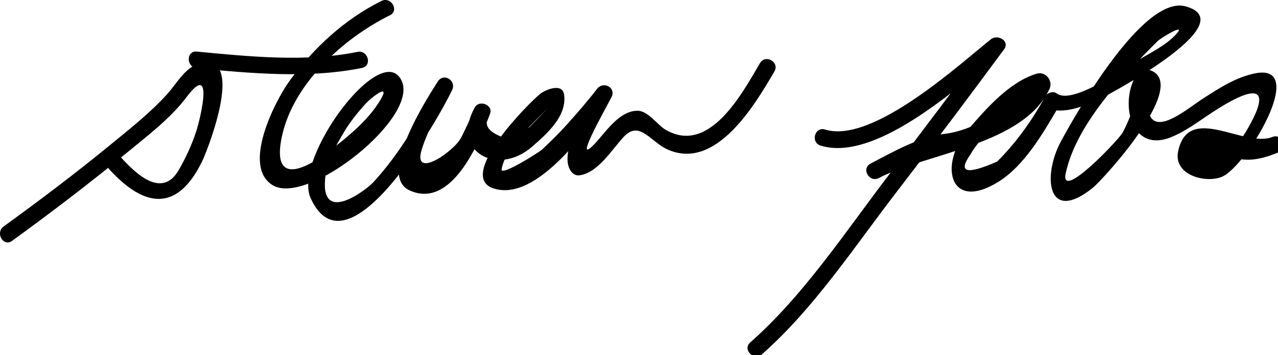 signature  Steve Jobs